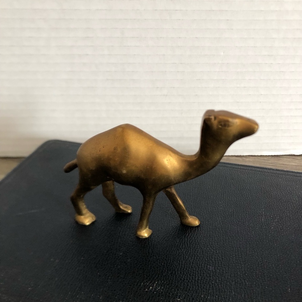 Vtg Brass Camel Figurine